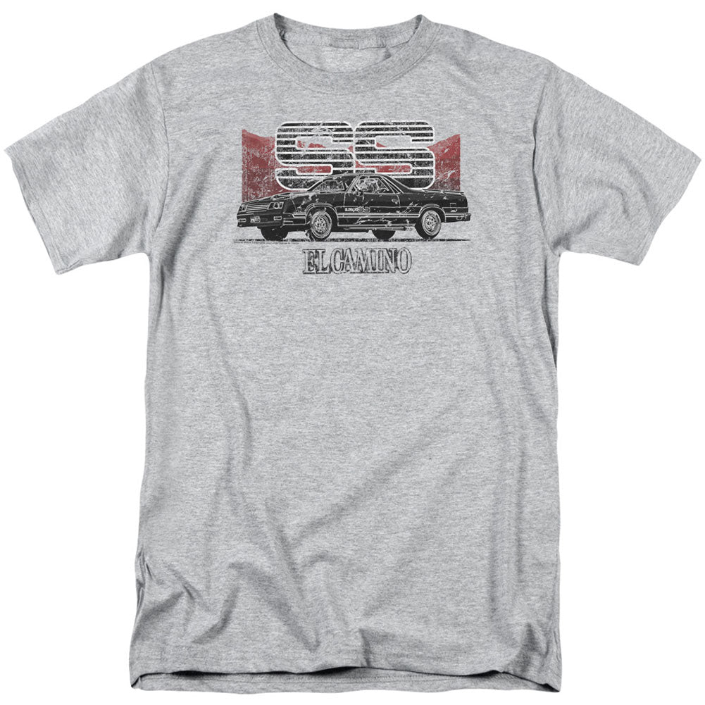 Chevy El Camino Ss Mountains Adult T-shirt