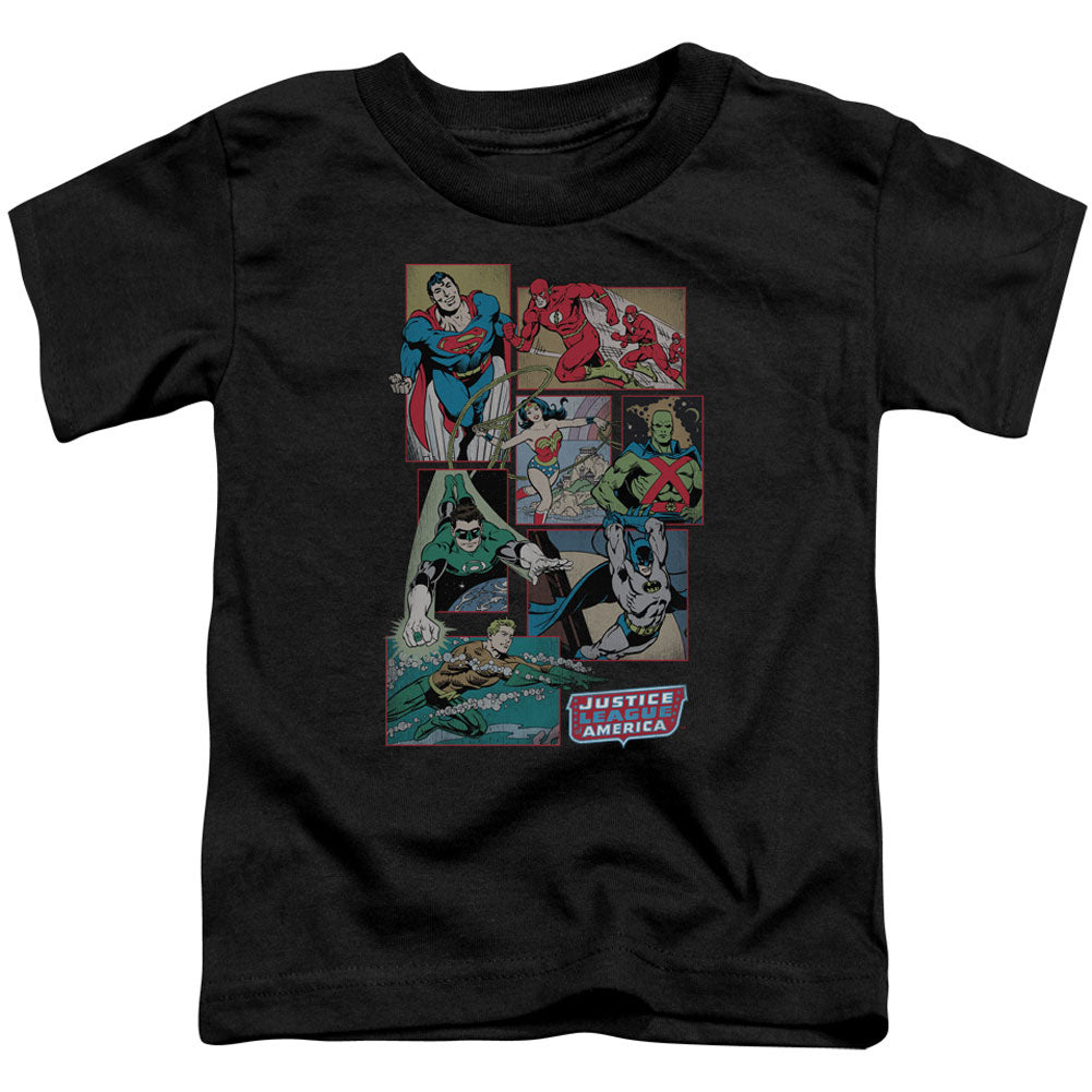 DC Comics Justice League Boxes Toddler Childrens T-shirt