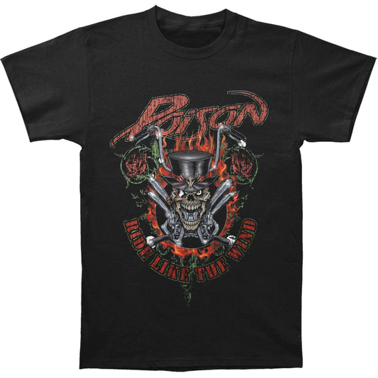 Poison Ride Like The Wind Slim Fit T-shirt Front