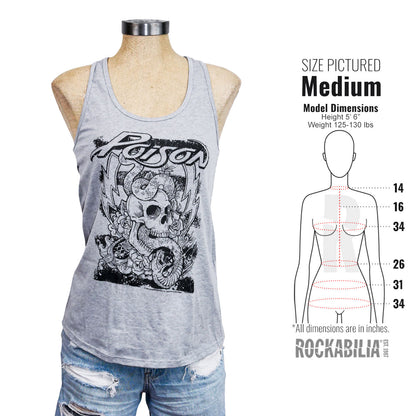 Skull Snake Lightning Womens Tank