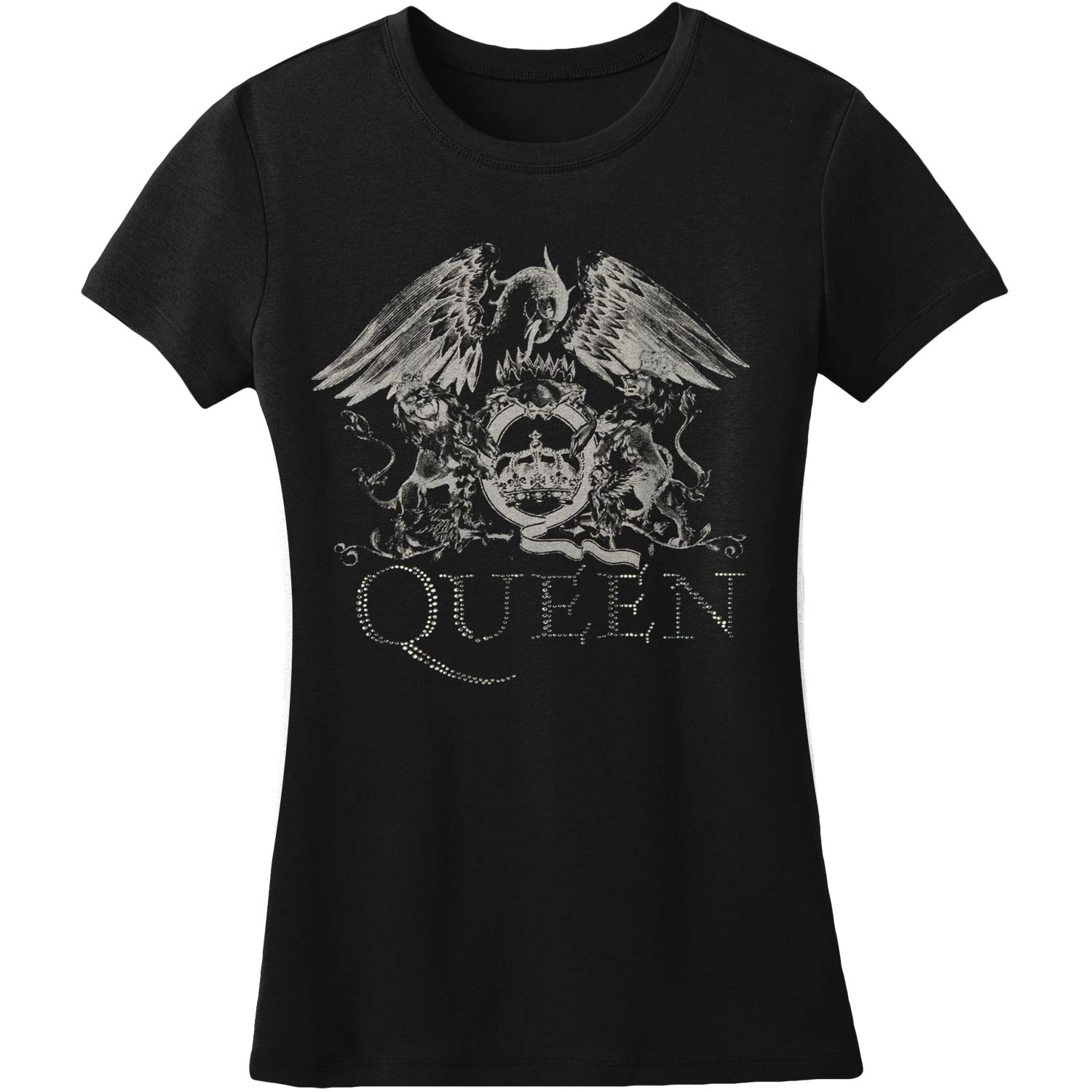 Queen Logo (Diamante) Junior Top Front