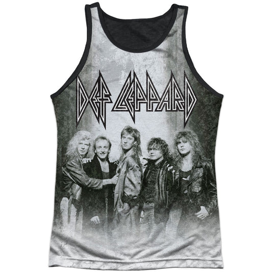 Def Leppard The Band Black Back Mens Tank