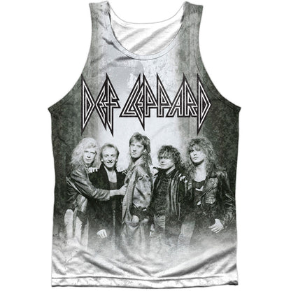 Def Leppard The Band 100% Poly Front/Back Print Mens Tank