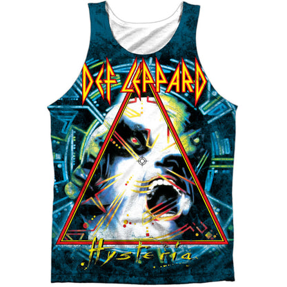 Def Leppard Hysteria 100% Poly Front/Back Print Mens Tank