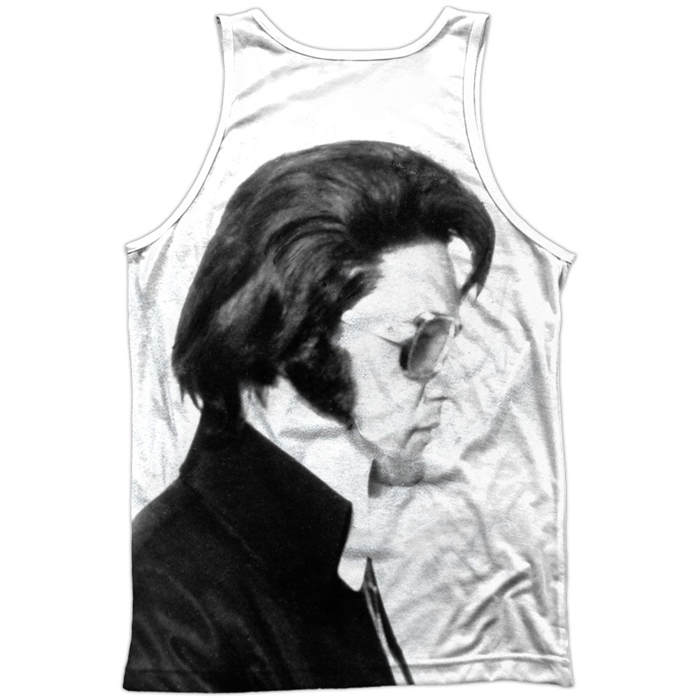 Elvis Presley Mugshot 100% Poly Front/Back Print Mens Tank