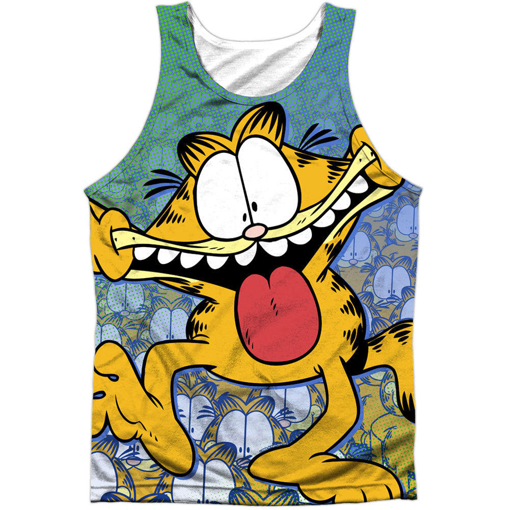 Goofy Face 100% Poly Front/Back Print Mens Tank