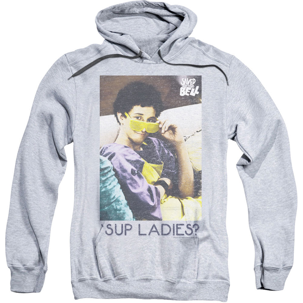 Saved By The Bell Sup Ladies Adult 25% Poly Hooded Sweatshirt Front