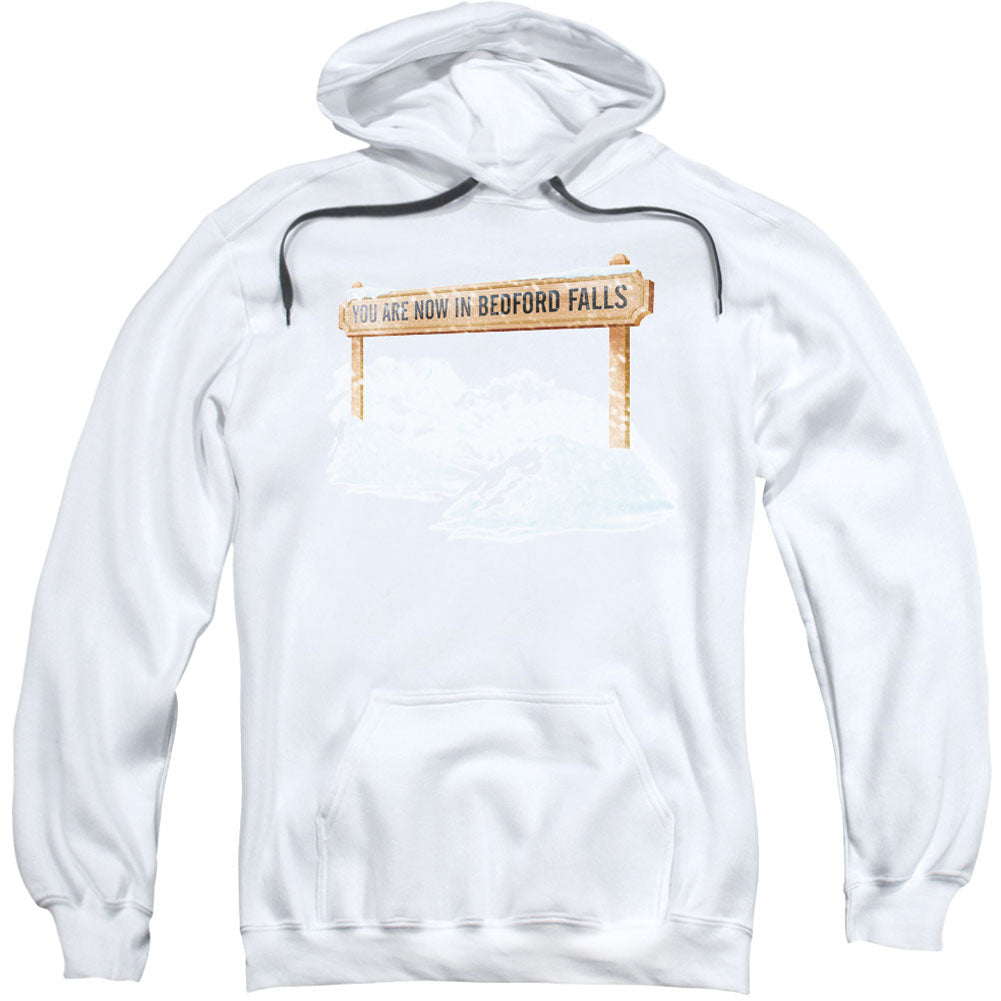 It's A Wonderful Life Bedford Falls Adult 25% Poly Hooded Sweatshirt Front