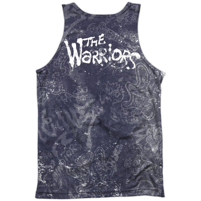 Warriors - Movie Moody Streets 100% Poly Front/Back Print Mens Tank Back