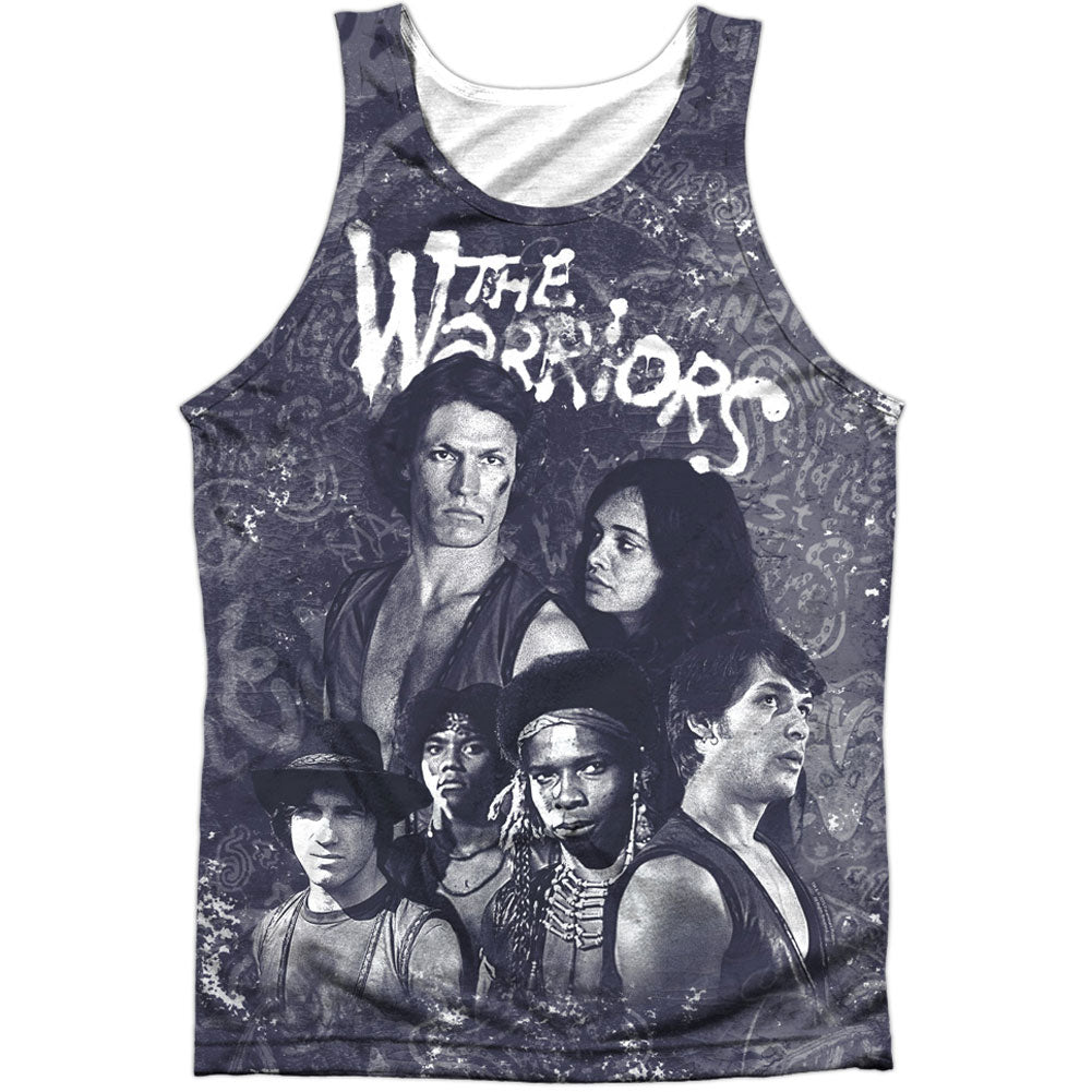 Warriors - Movie Moody Streets 100% Poly Front/Back Print Mens Tank Front