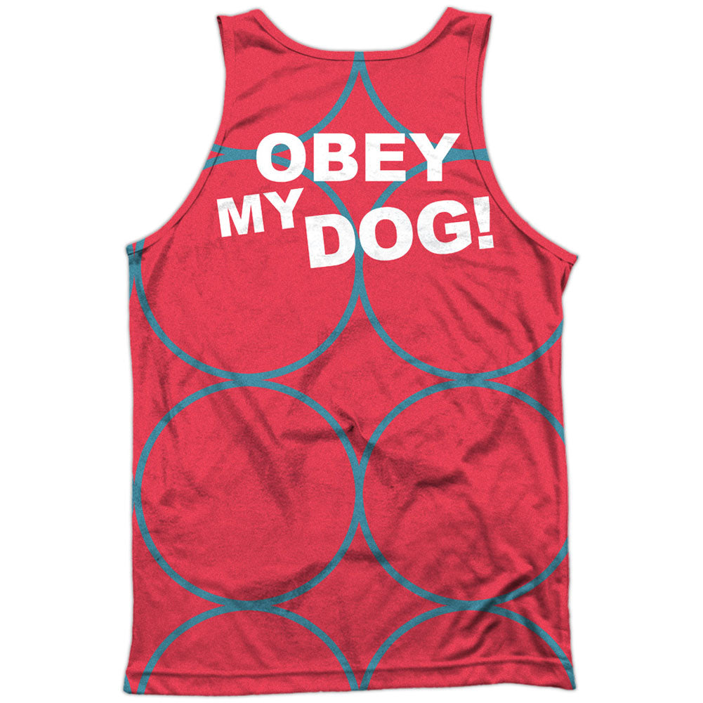 Zoolander Mugatu 100% Poly Front/Back Print Mens Tank Back