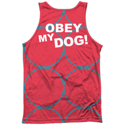 Zoolander Mugatu 100% Poly Front/Back Print Mens Tank Back