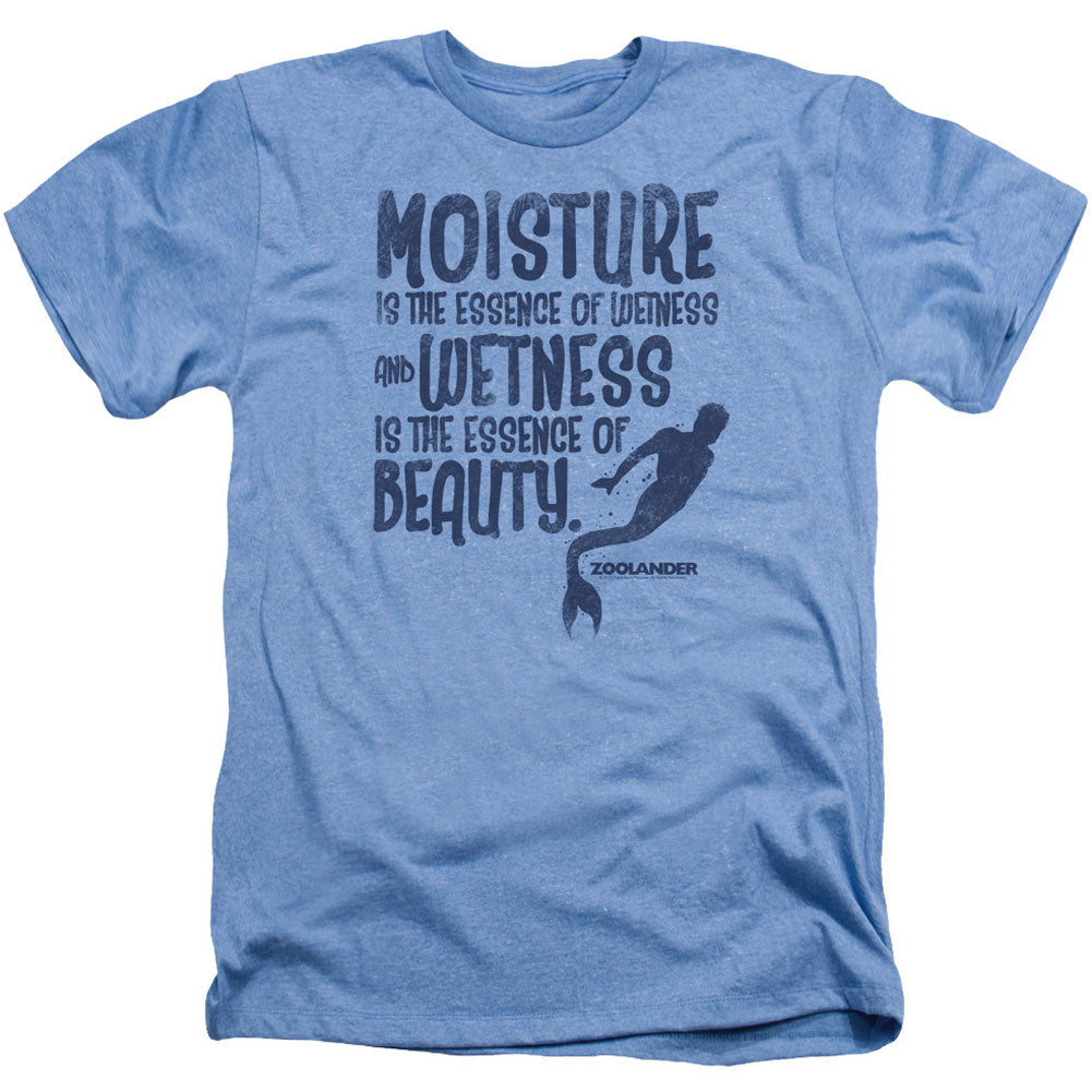 Zoolander Merman Adult Heather 40% Poly T-shirt