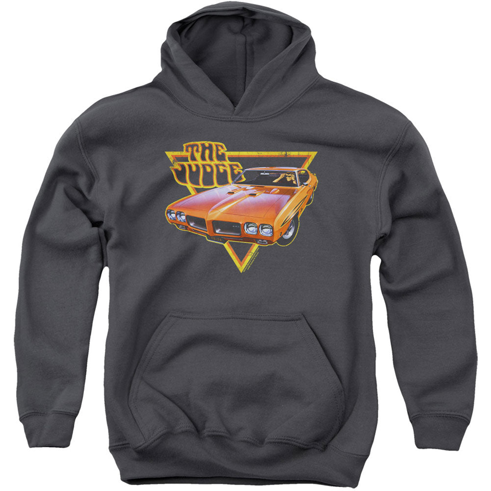 Pontiac Judged Youth 50% Poly Hooded Sweatshirt Front