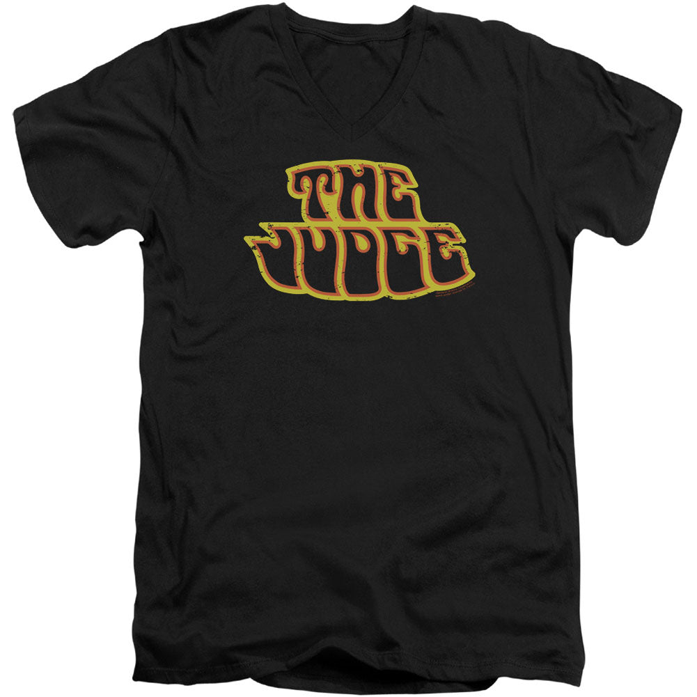 Pontiac Judge Logo Adult V-Neck Slim Fit T-shirt Front