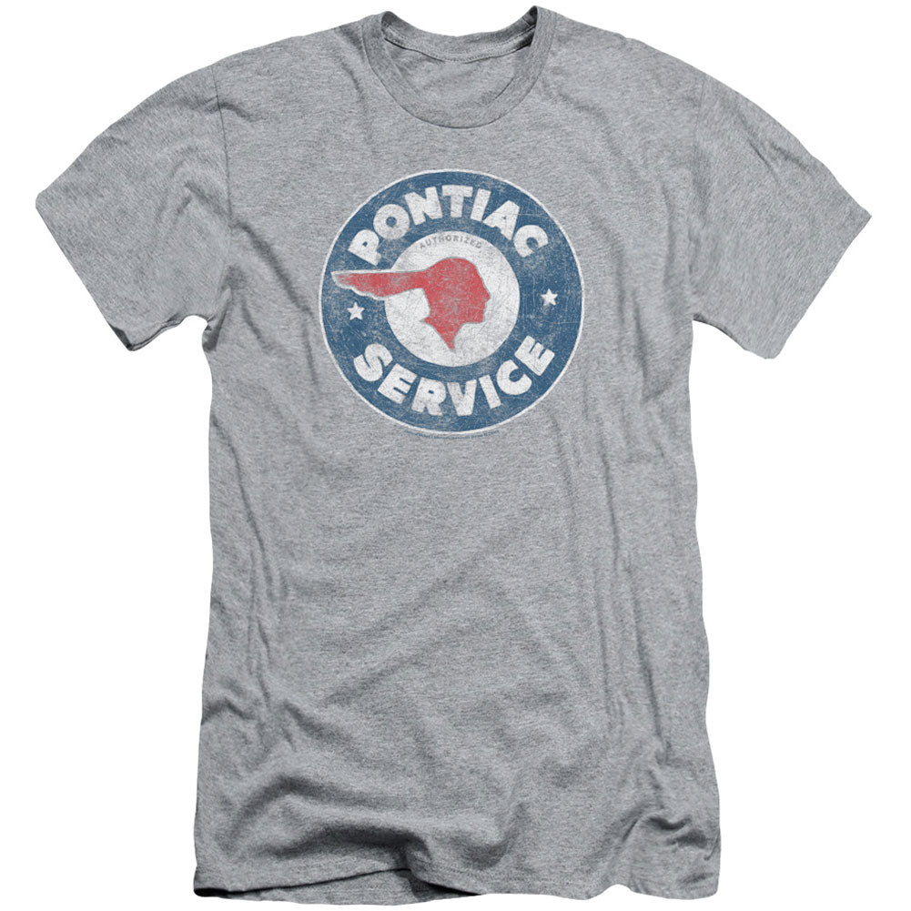 Vintage Pontiac Service Adult Slim Fit Slim Fit T-shirt Front