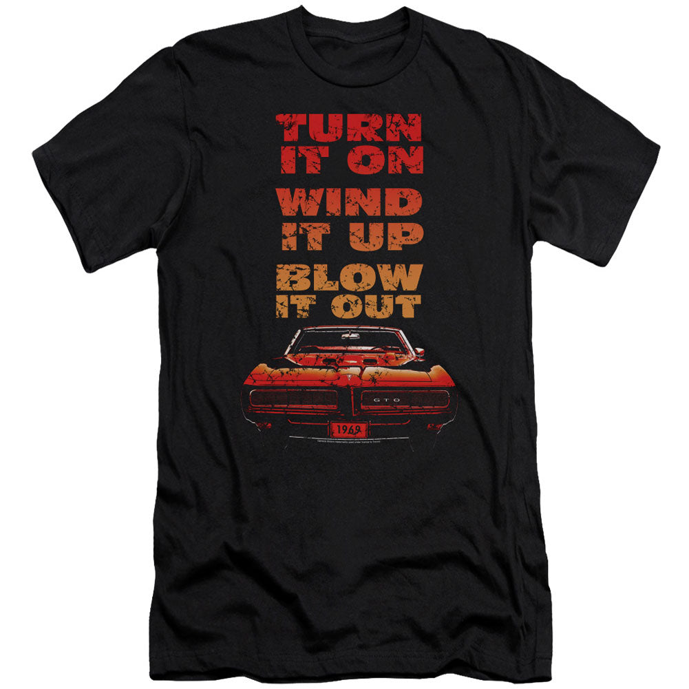 Pontiac Blow It Out Gto Adult Slim Fit Slim Fit T-shirt Front