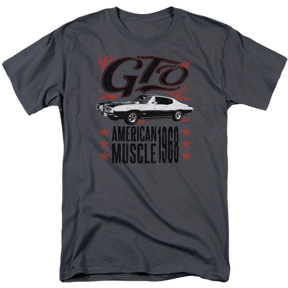 Pontiac Gto Flames Adult T-shirt