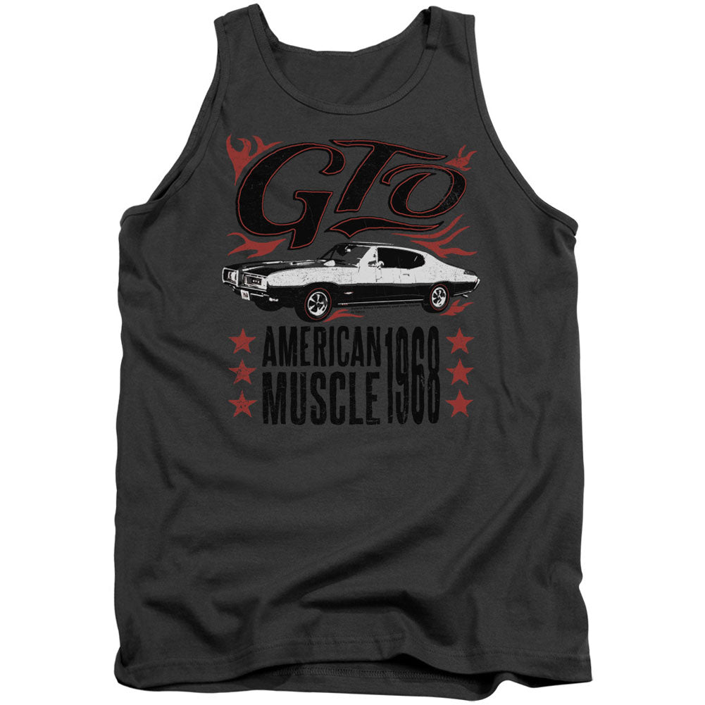 Pontiac Gto Flames Mens Tank Front