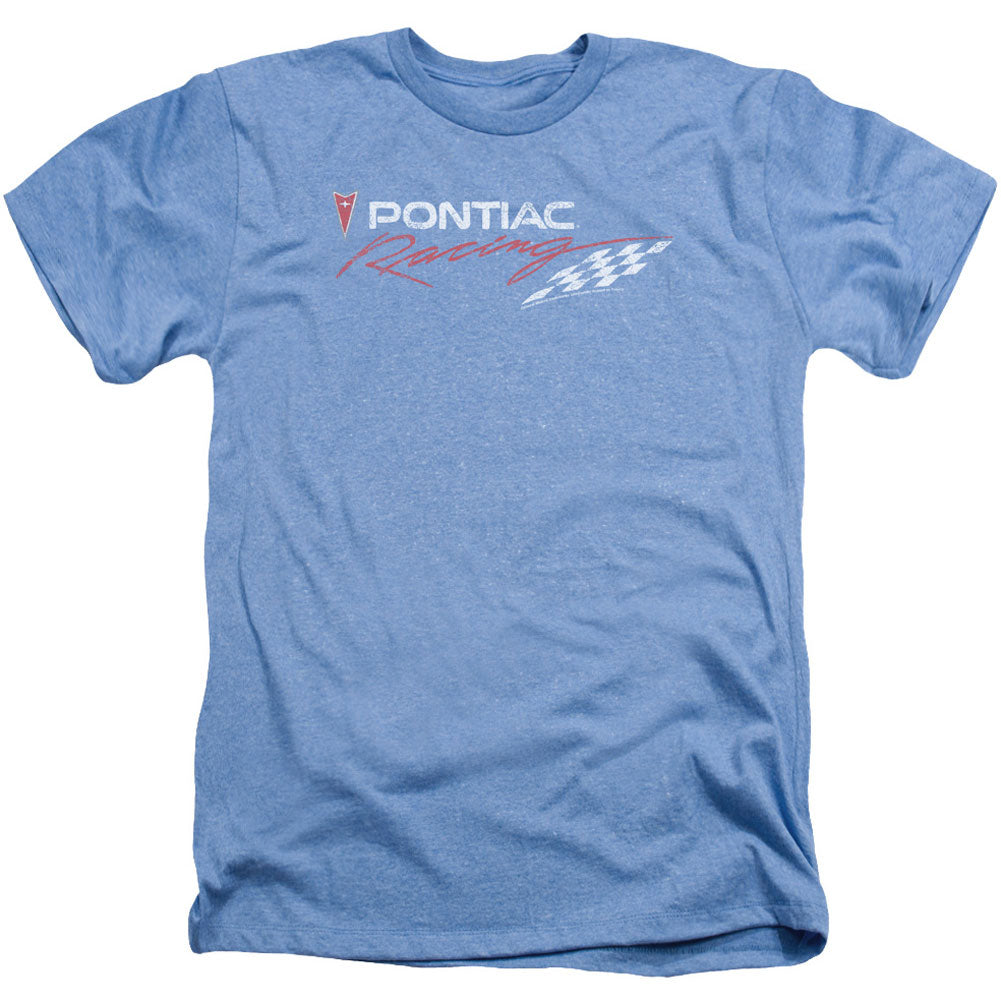 Pontiac Racing Rough Hewn Adult Heather 40% Poly T-shirt Front
