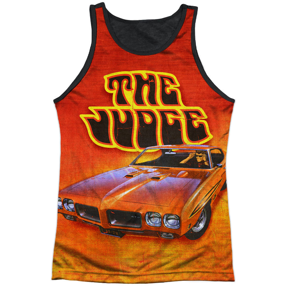 Chevy The Judge Black Back Mens Tank Front