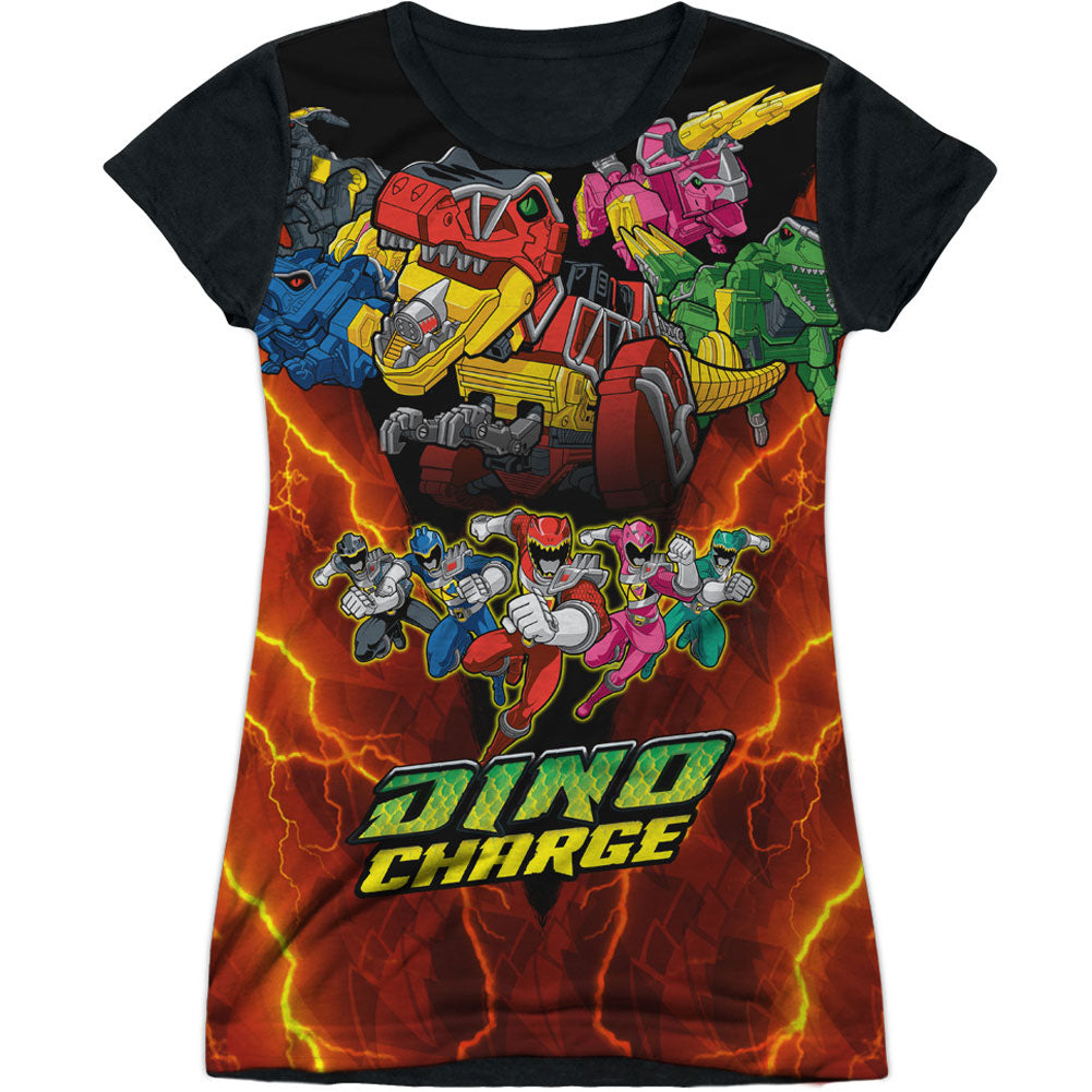 Power Rangers Zord Power Sublimation Junior Top Front