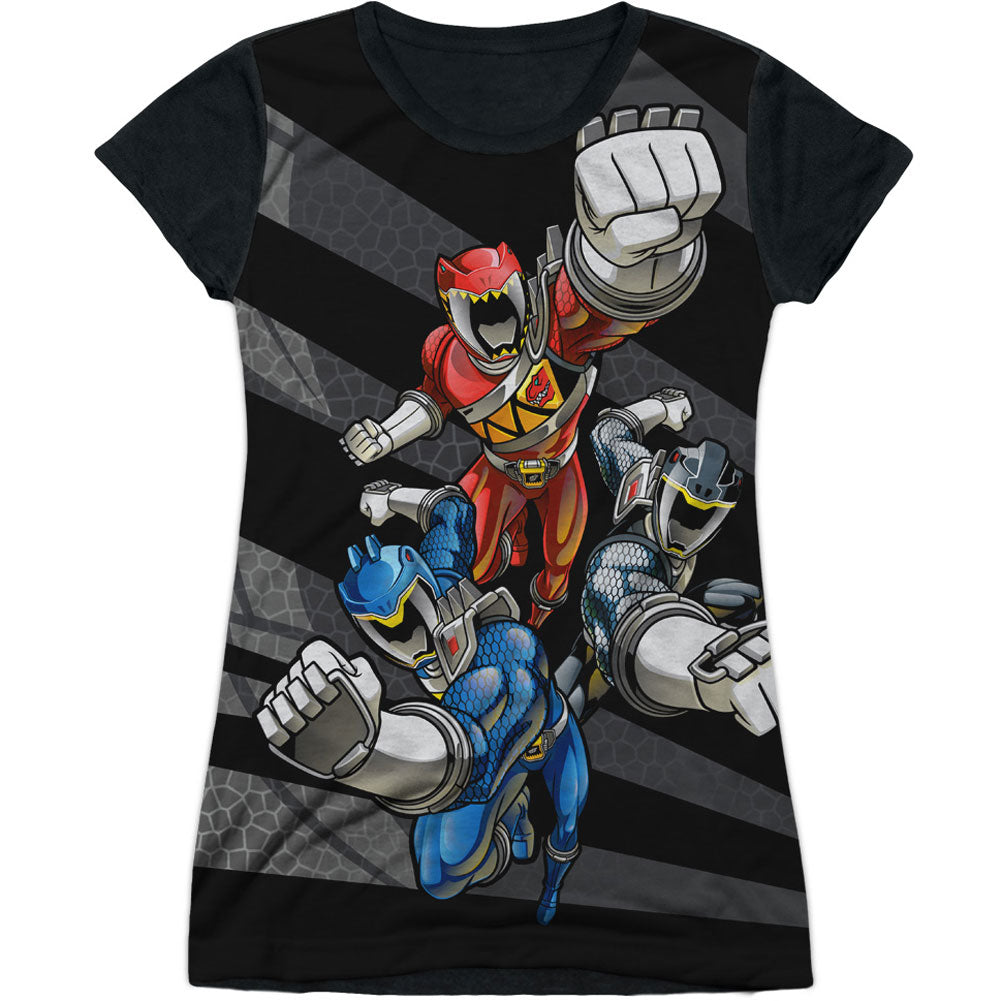 Power Rangers Let's Bolt Sublimation Junior Top Front