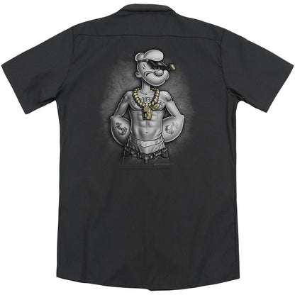 Popeye Hardcore (Back Print) Workshirt Back