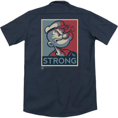 Popeye Strong (Back Print) Workshirt Back