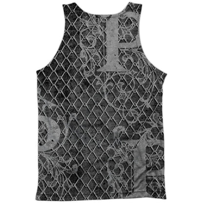 Popeye Spinach Kng 100% Poly Mens Tank Back