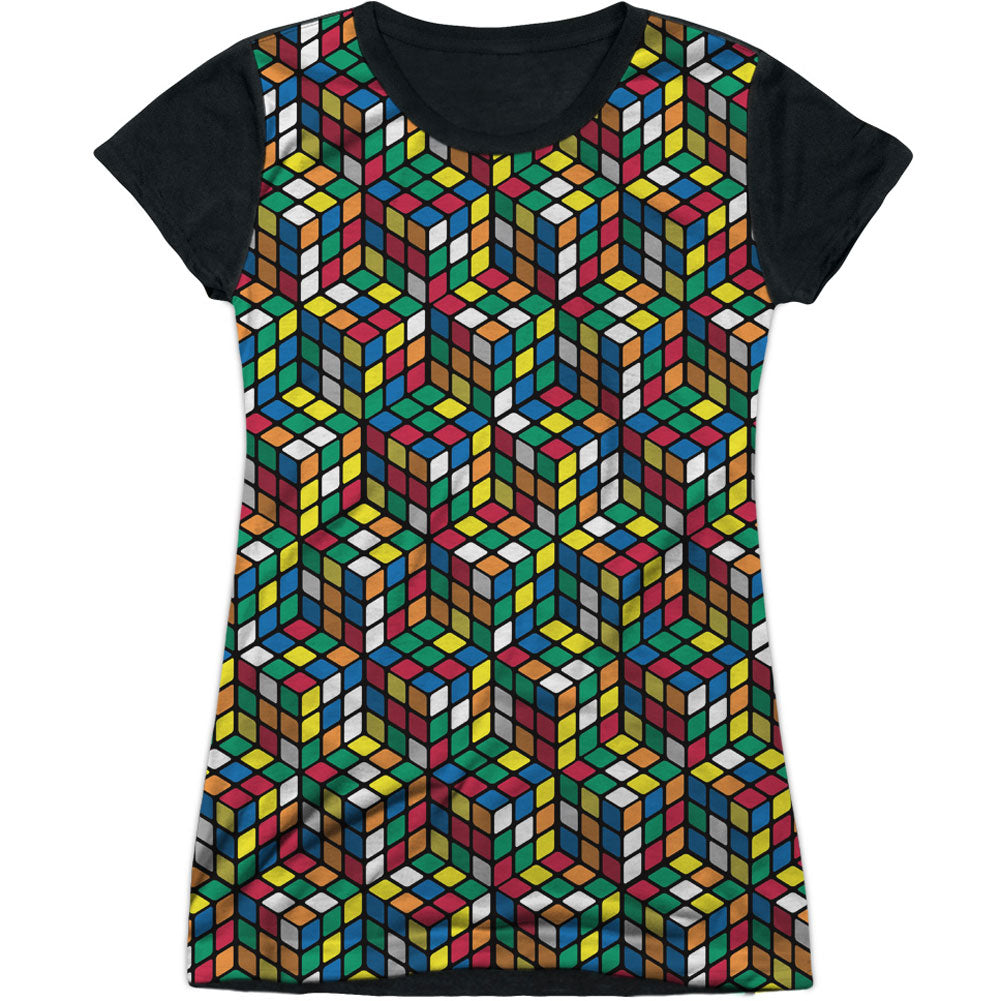 Rubik's Cube Cube Stack Sublimation Junior Top Front