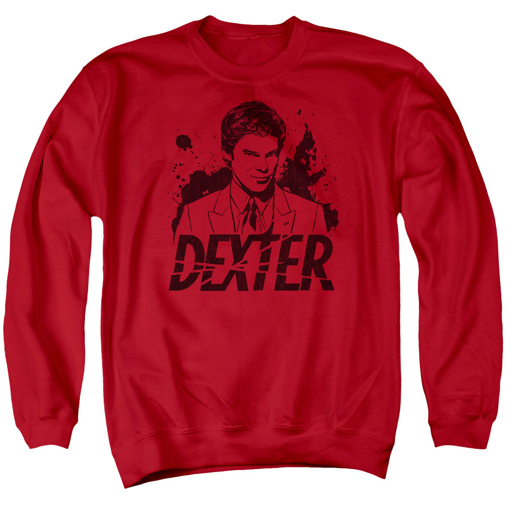 Dexter Splatter Dex Adult Sweatshirt Front