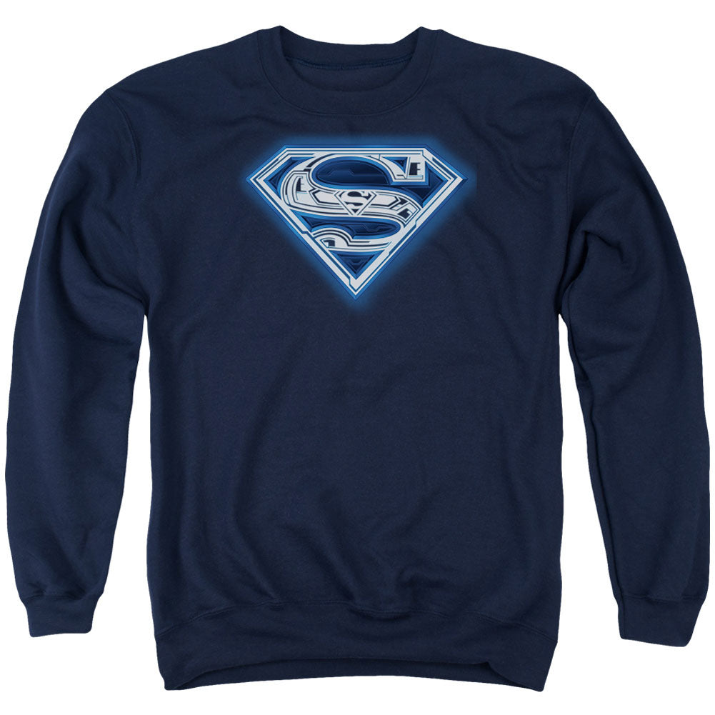Superman Cyber Shield Adult Sweatshirt Front