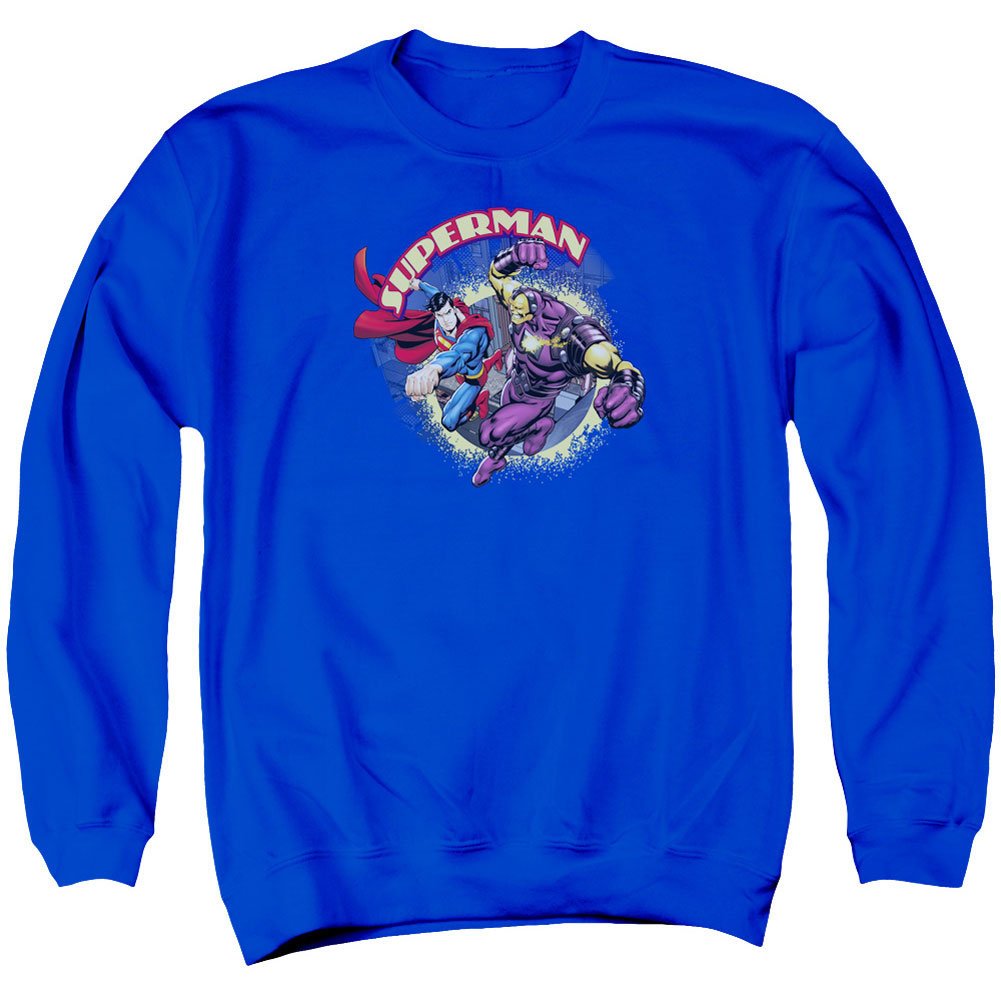Superman Vs Mongol Adult Sweatshirt Front