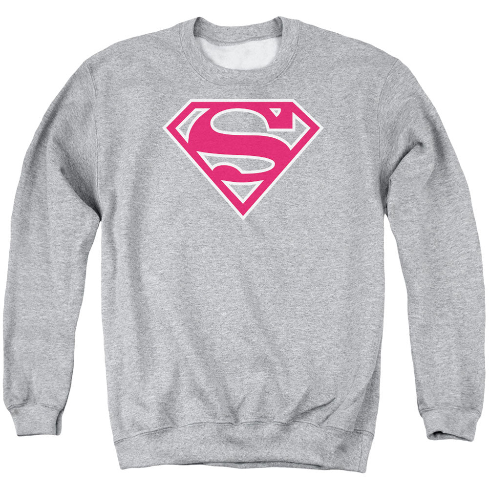 Superman Red &amp; White Shield Adult Sweatshirt Front