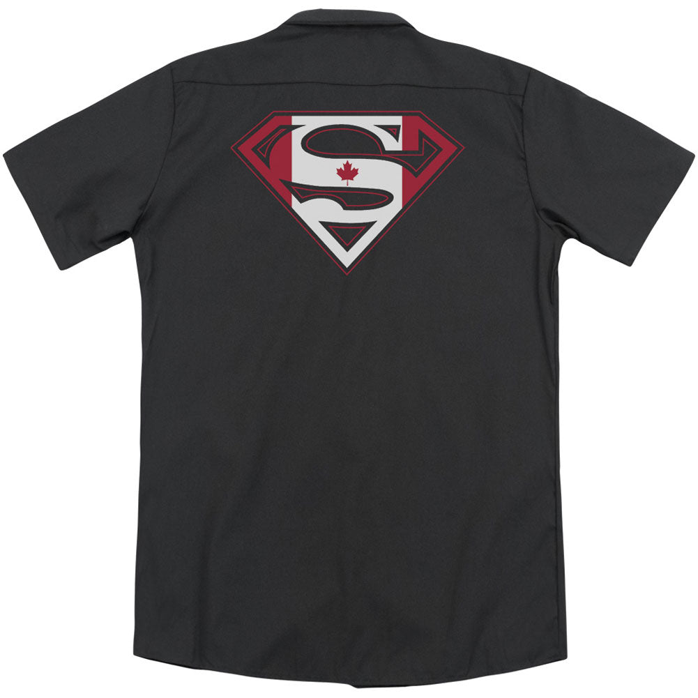 Superman Canadian Shield (Back Print) Workshirt Back