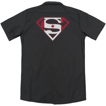 Superman Canadian Shield (Back Print) Workshirt Back