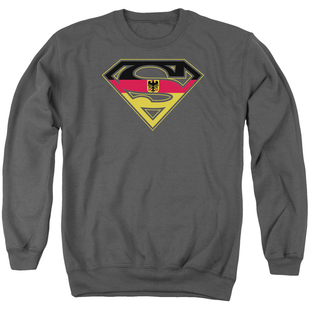 Superman German Shield Adult Sweatshirt Front