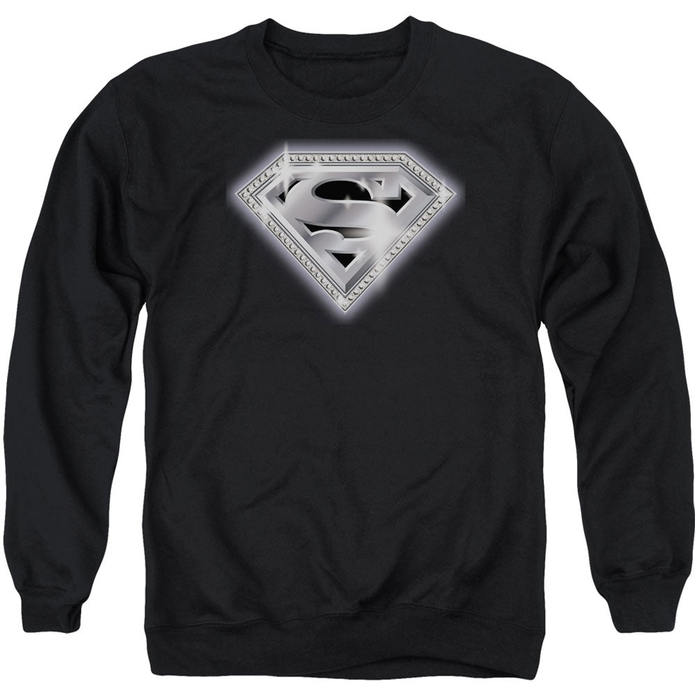 Superman Bling Shield Adult Sweatshirt Front