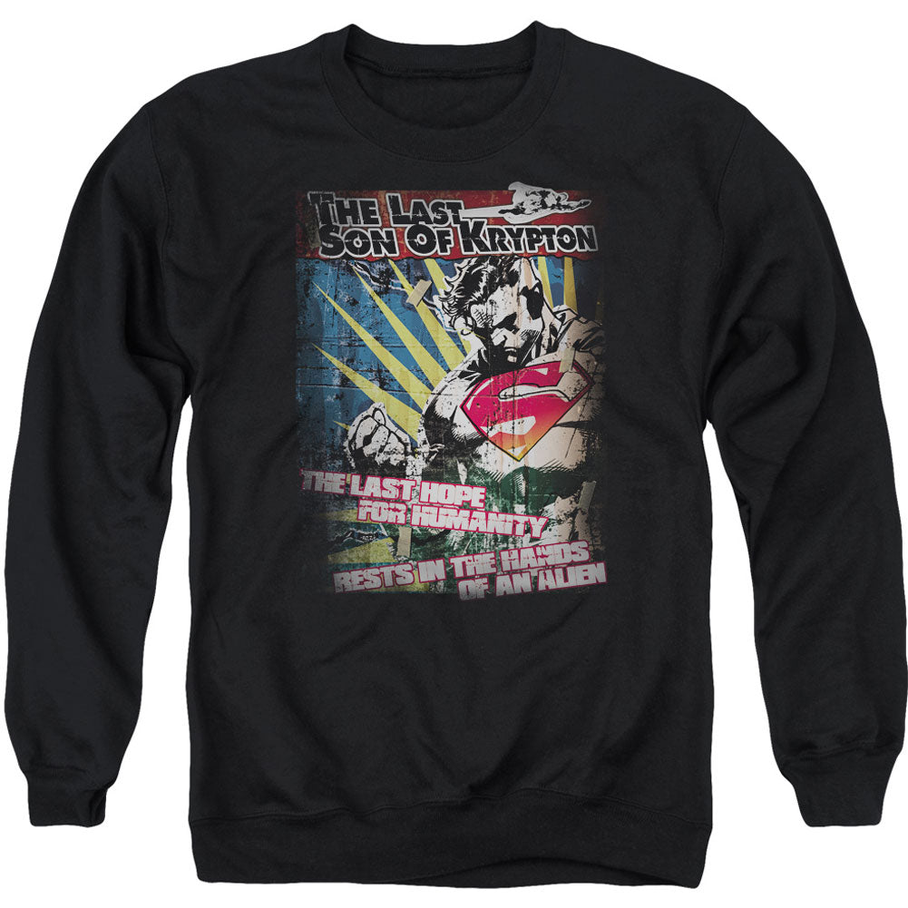 Superman Last Hope Adult Sweatshirt Front