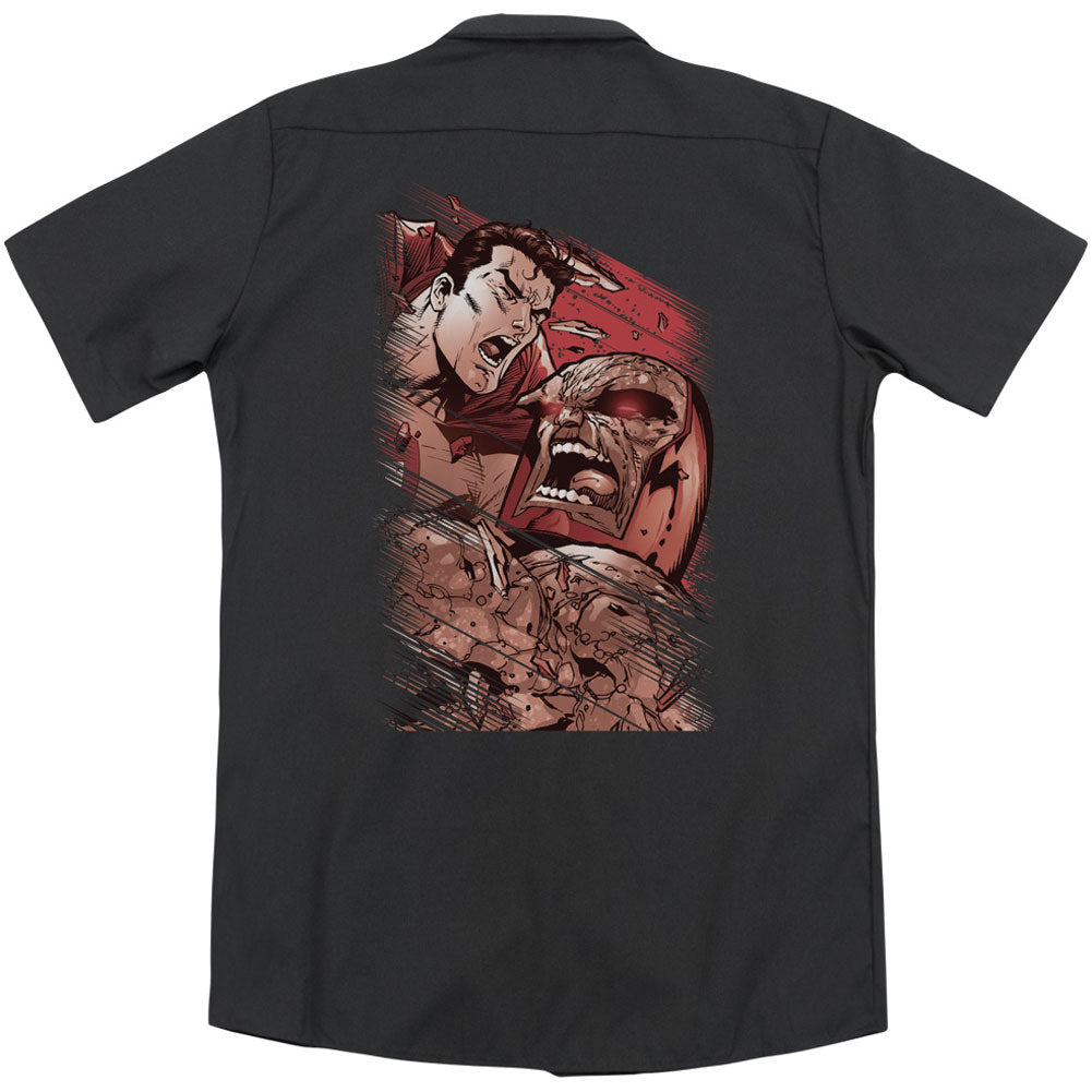 Superman Supes Vs Darkseid(Back Print) Workshirt Back