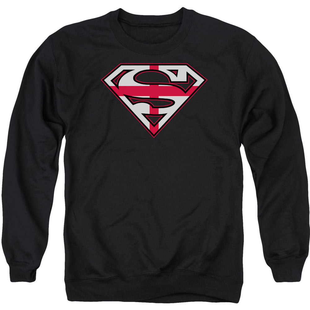 Superman English Shield Adult Sweatshirt Front