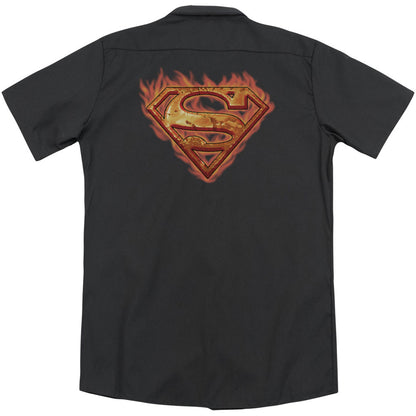 Superman Hot Metal(Back Print) Workshirt Back