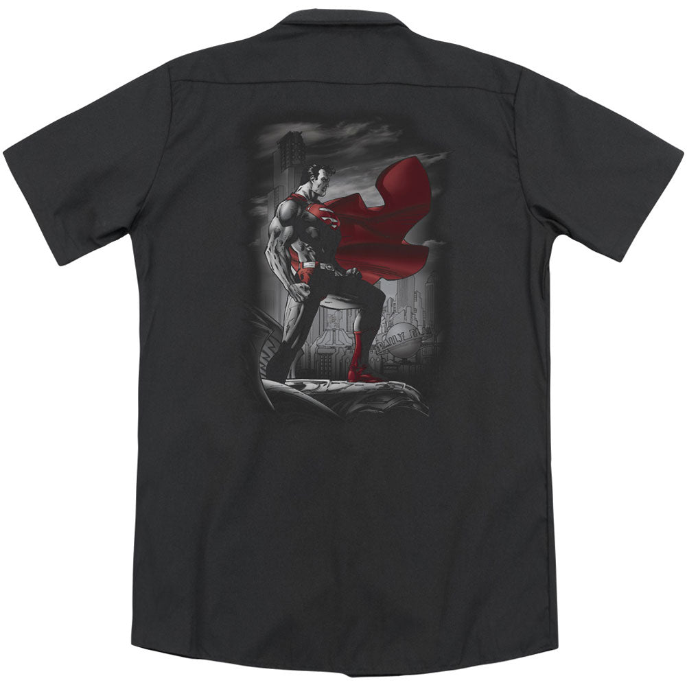 Superman Metropolis Guardian (Back Print) Workshirt Back