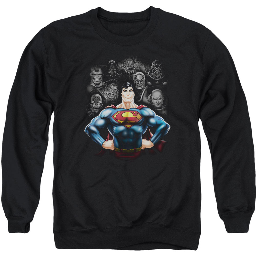 Superman Villains Adult Sweatshirt Front