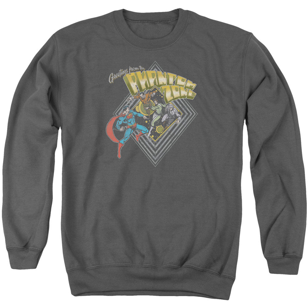 Superman Zod Greetings Adult Sweatshirt Front
