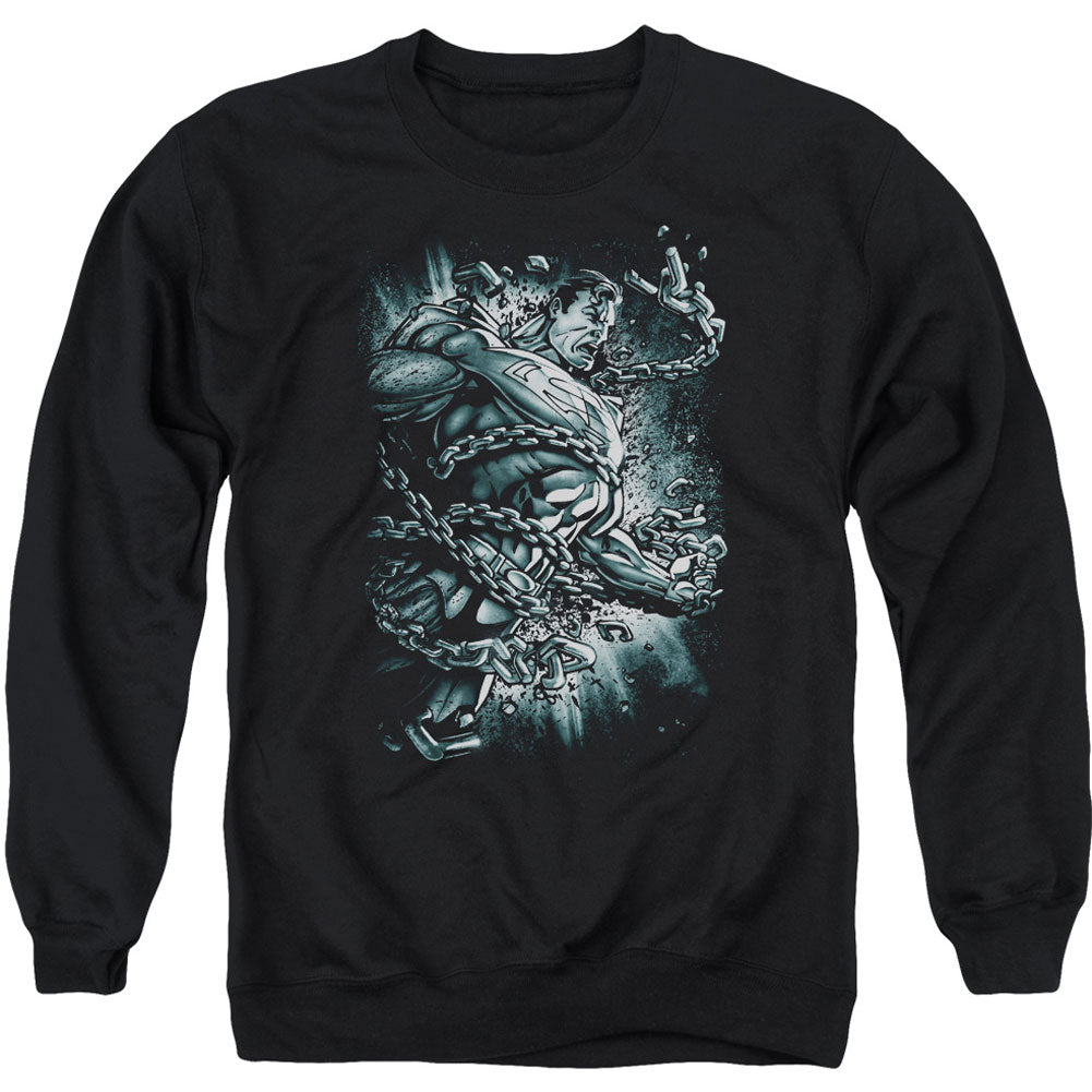 Superman Break Free Adult Sweatshirt Front