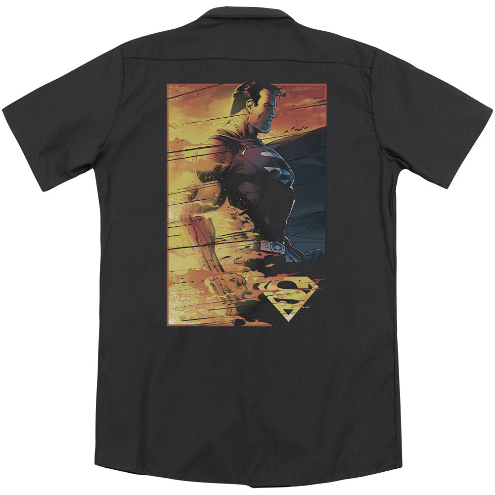 Superman Fireproof (Back Print) Workshirt Back
