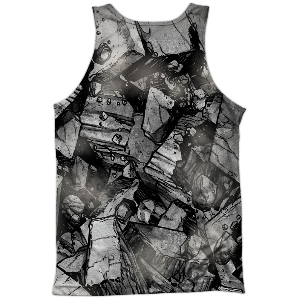 Superman Break On Through 100% Poly Mens Tank Back