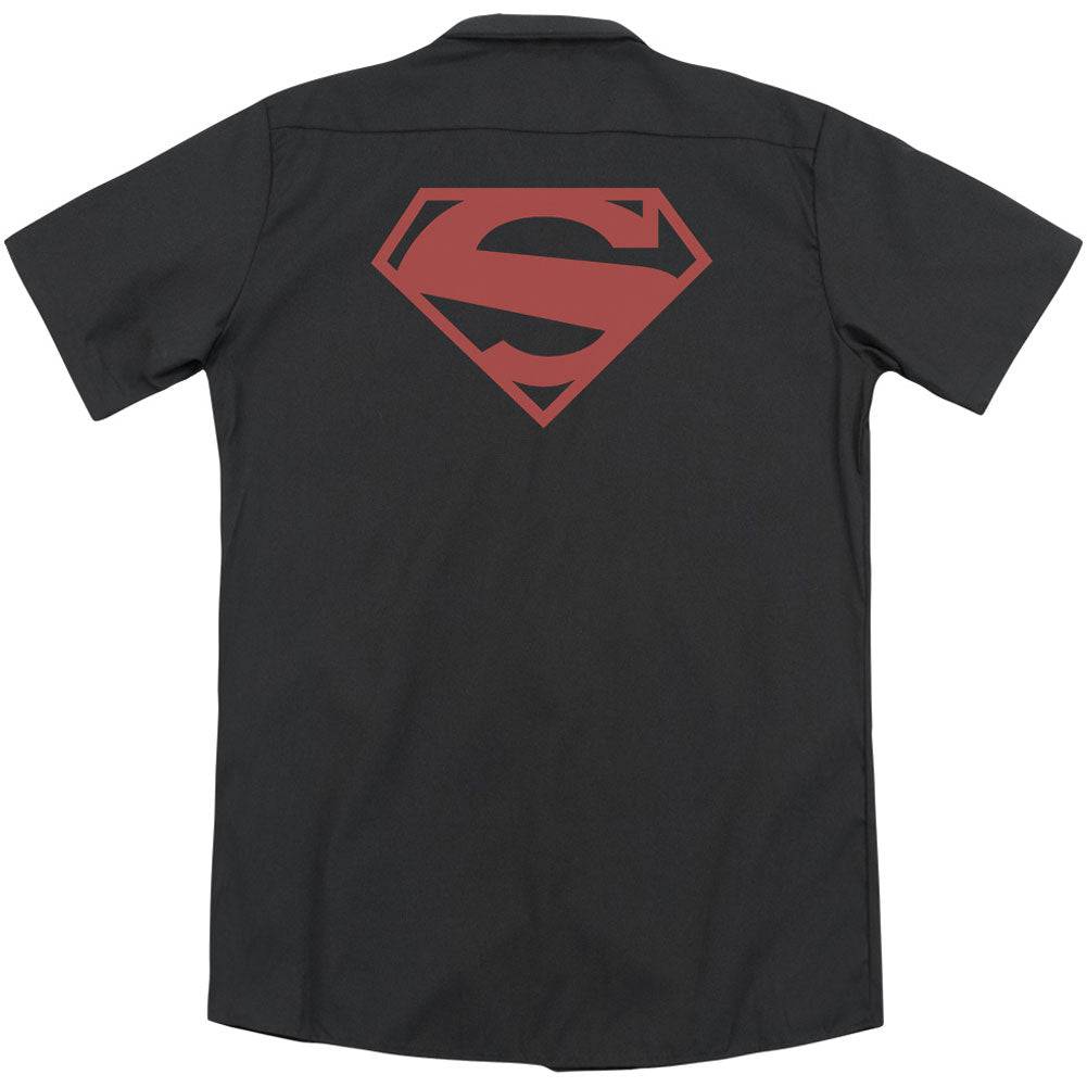 Superman 52 Red Block(Back Print) Workshirt Back